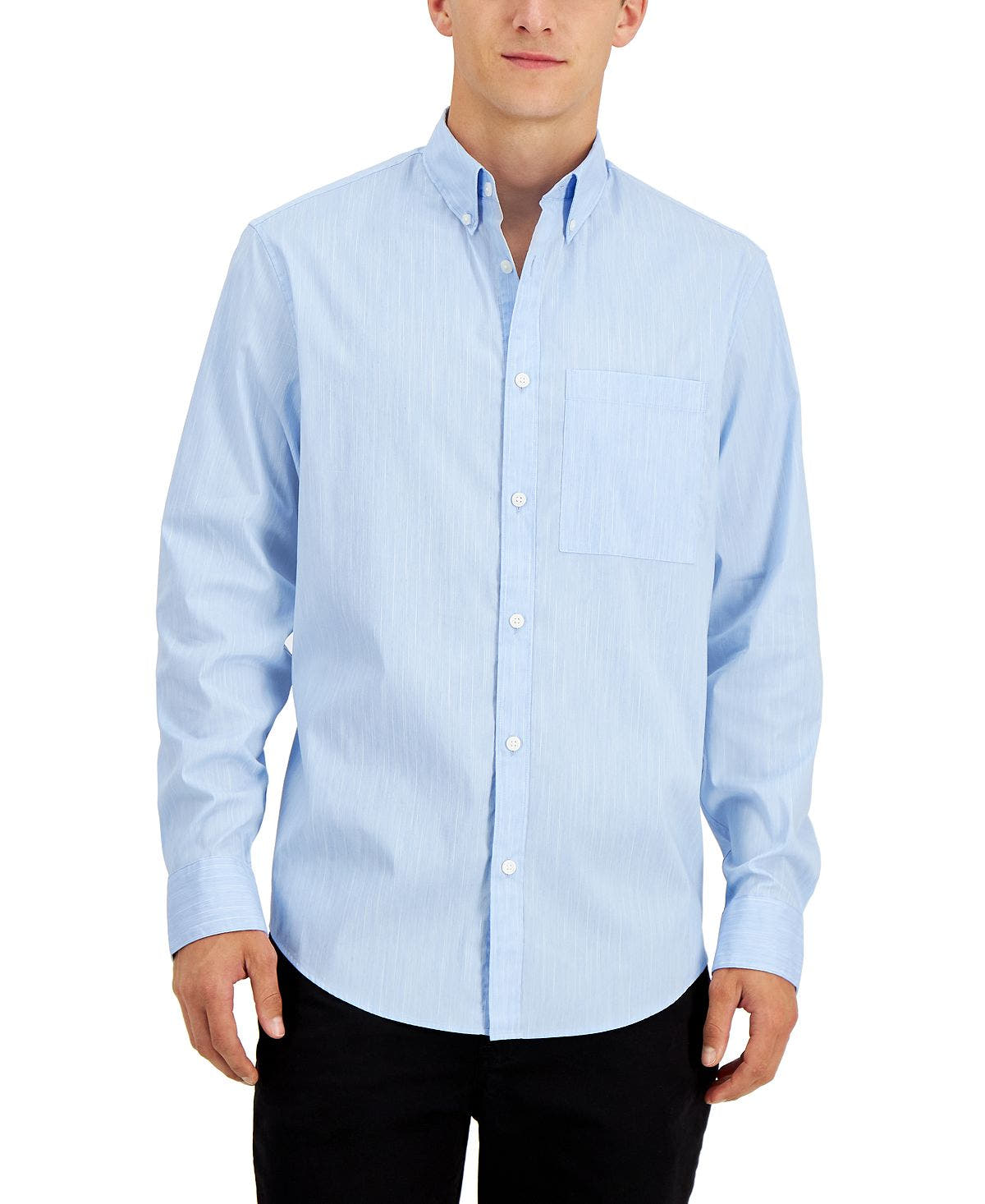 Calvin Klein Stretch Textured Shirt Serenity