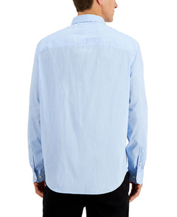 Calvin Klein Stretch Textured Shirt Serenity thumbnail 3