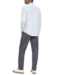 Calvin Klein Stretch Yarn-dyed Grid Shirt Forever Blue thumbnail 3