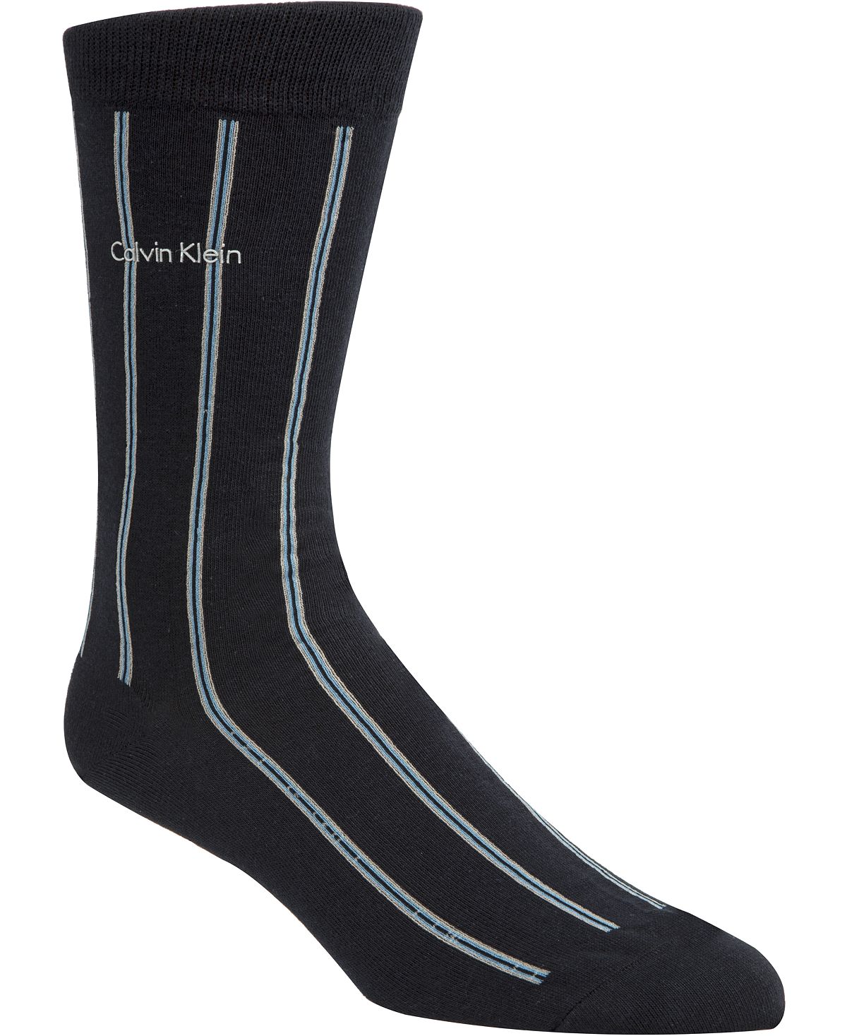 Calvin Klein Striped Crew Socks Navy