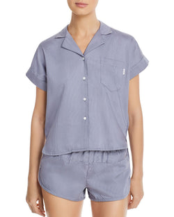 Calvin Klein Striped Sleep Tunic Blue Granite thumbnail 3