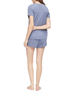 Calvin Klein T-shirt & Shorts Sleep Set Scorched Denim thumbnail 2
