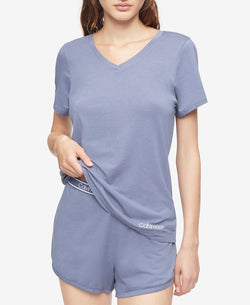 Calvin Klein T-shirt & Shorts Sleep Set Scorched Denim thumbnail 3