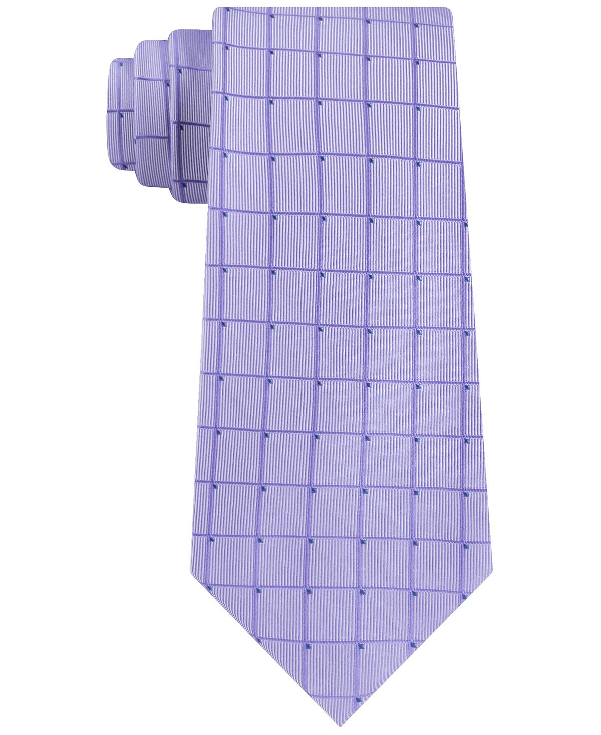 Calvin Klein Trellis Grid Tie Purple