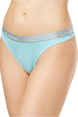 Calvin Klein Trinity-Turquoise Radiant Cotton Thong thumbnail 1