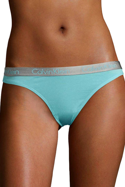 Calvin Klein Trinity-Turquoise Radiant Cotton Thong