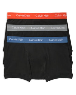 Calvin Klein Trunks Pack Of 3 Black Orange/Gray/Blue thumbnail 1