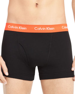 Calvin Klein Trunks Pack Of 3 Black Orange/Gray/Blue thumbnail 2