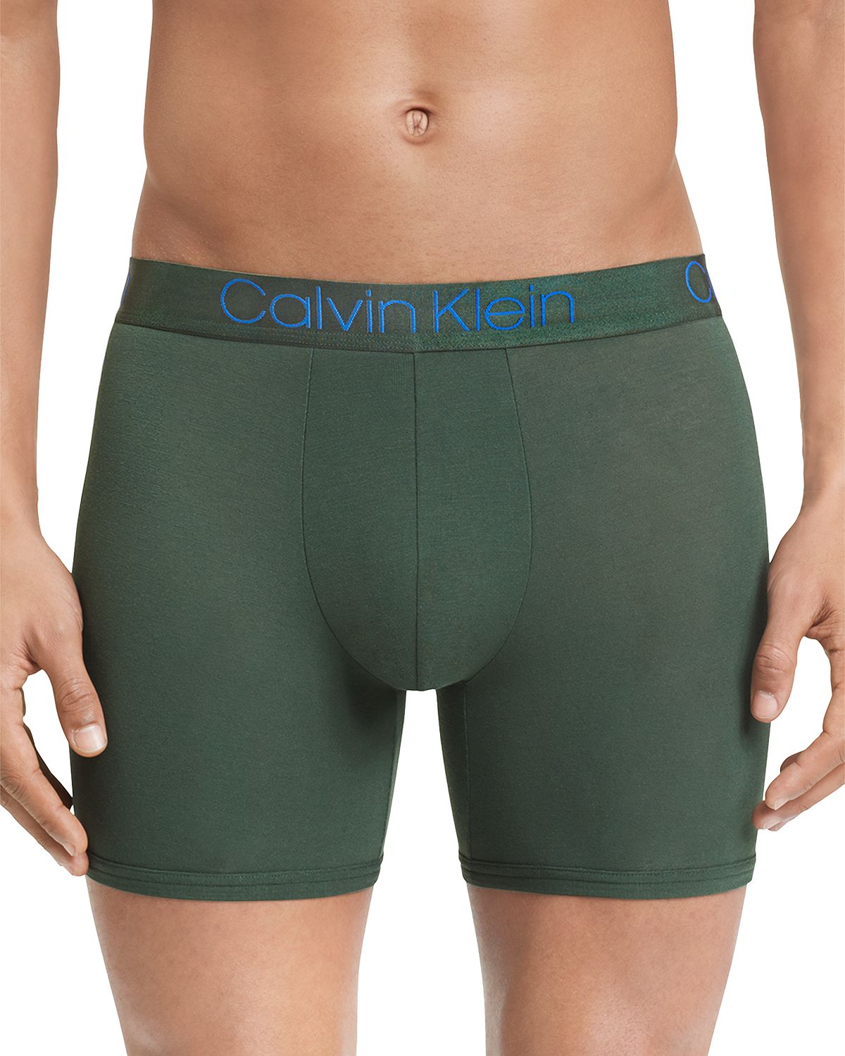Calvin Klein Ultra-soft Modal Boxer Briefs Duffle Green/Electra Blue
