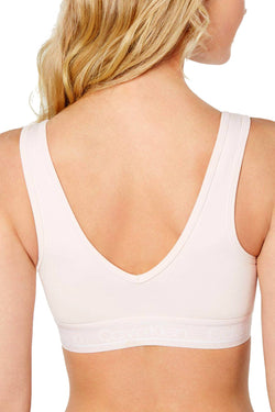 Calvin Klein Unlined Reversible Bralette in Nymphs Thigh thumbnail 3