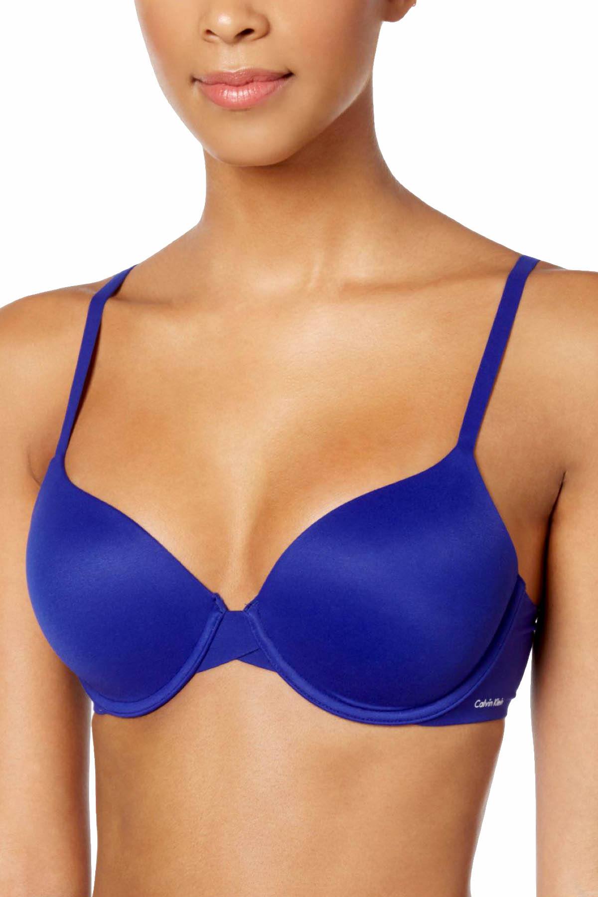 Calvin Klein Verve-Blue Perfectly-Fit Modern T-Shirt Bra