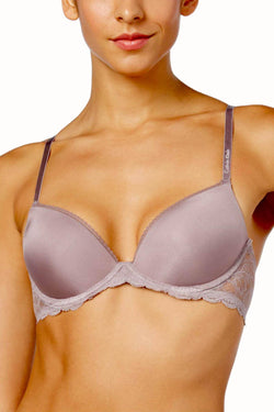 Calvin Klein Violet-Dust Seductive Comfort Lace Demi Bra thumbnail 2