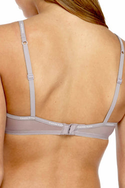 Calvin Klein Violet-Dust Sheer Marquisette Underwire Demi Bra thumbnail 3