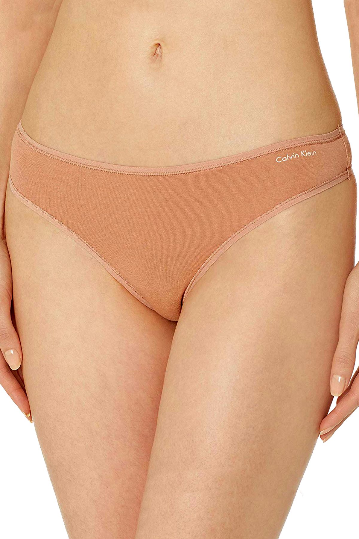 Calvin Klein Warm-Camel Form Cotton Thong