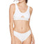 Calvin Klein White Body Unlined Keyhole Bralette