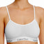 Calvin Klein White CK-One Low-Impact Micro-Mesh Bralette