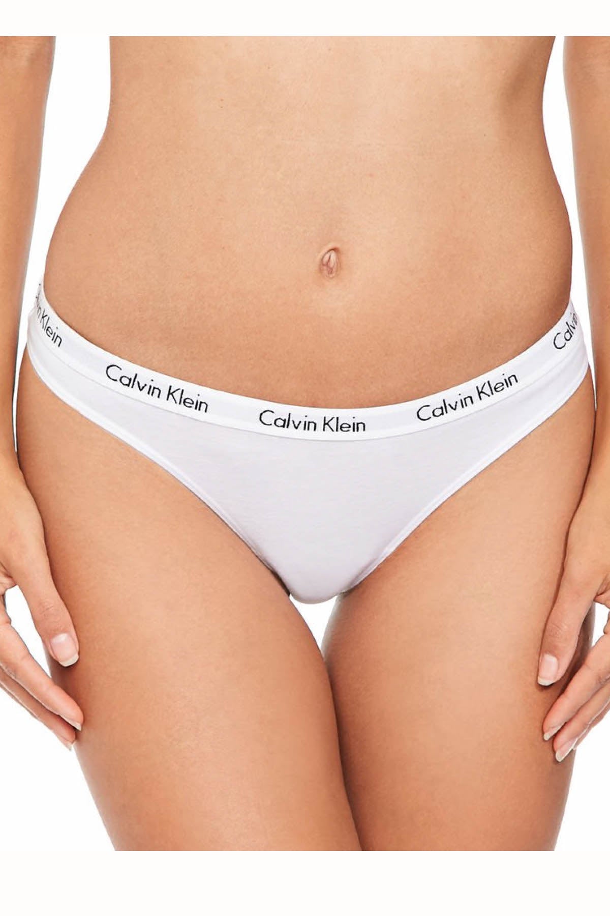Calvin Klein White Carousel Thong