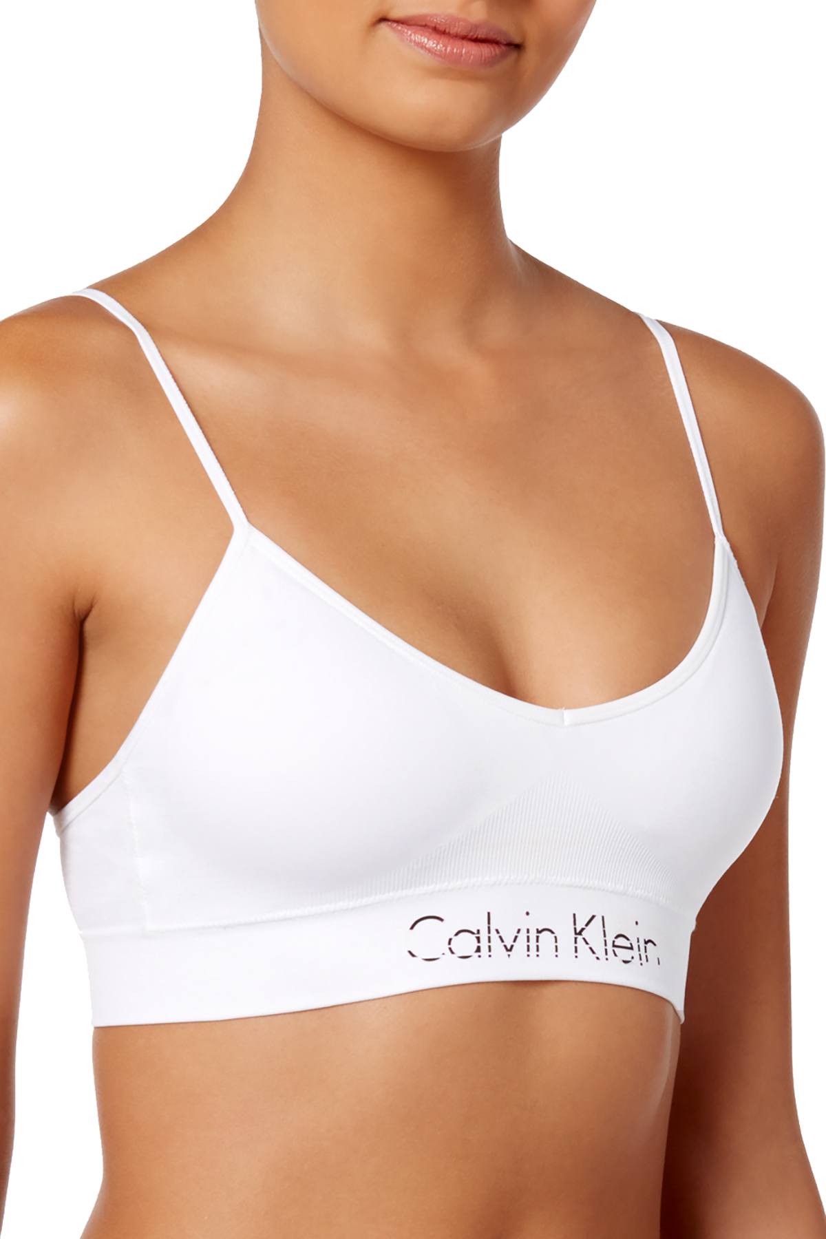 Calvin Klein White Horizon Seamless Padded Bralette