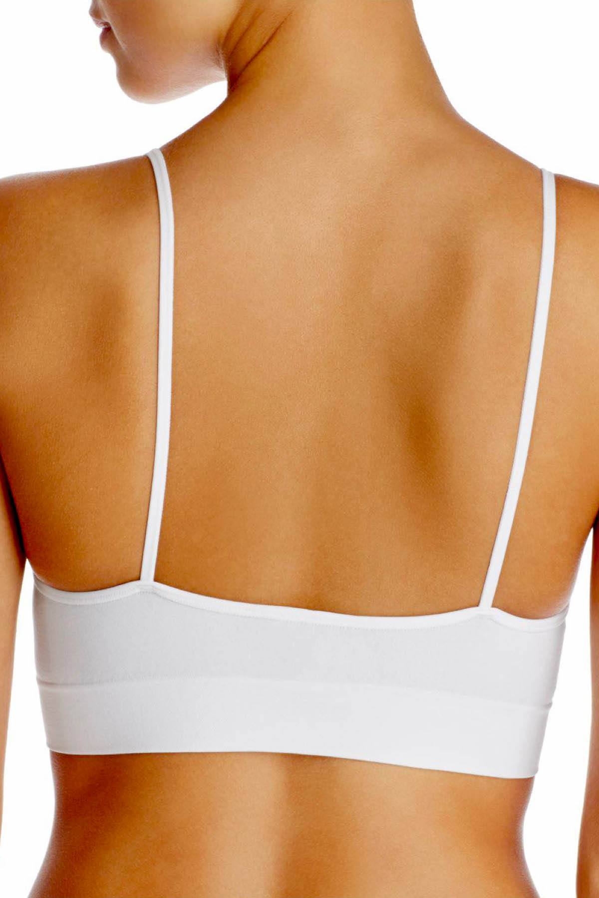 Calvin Klein White Horizon Seamless Stretch Logo Bralette – CheapUndies