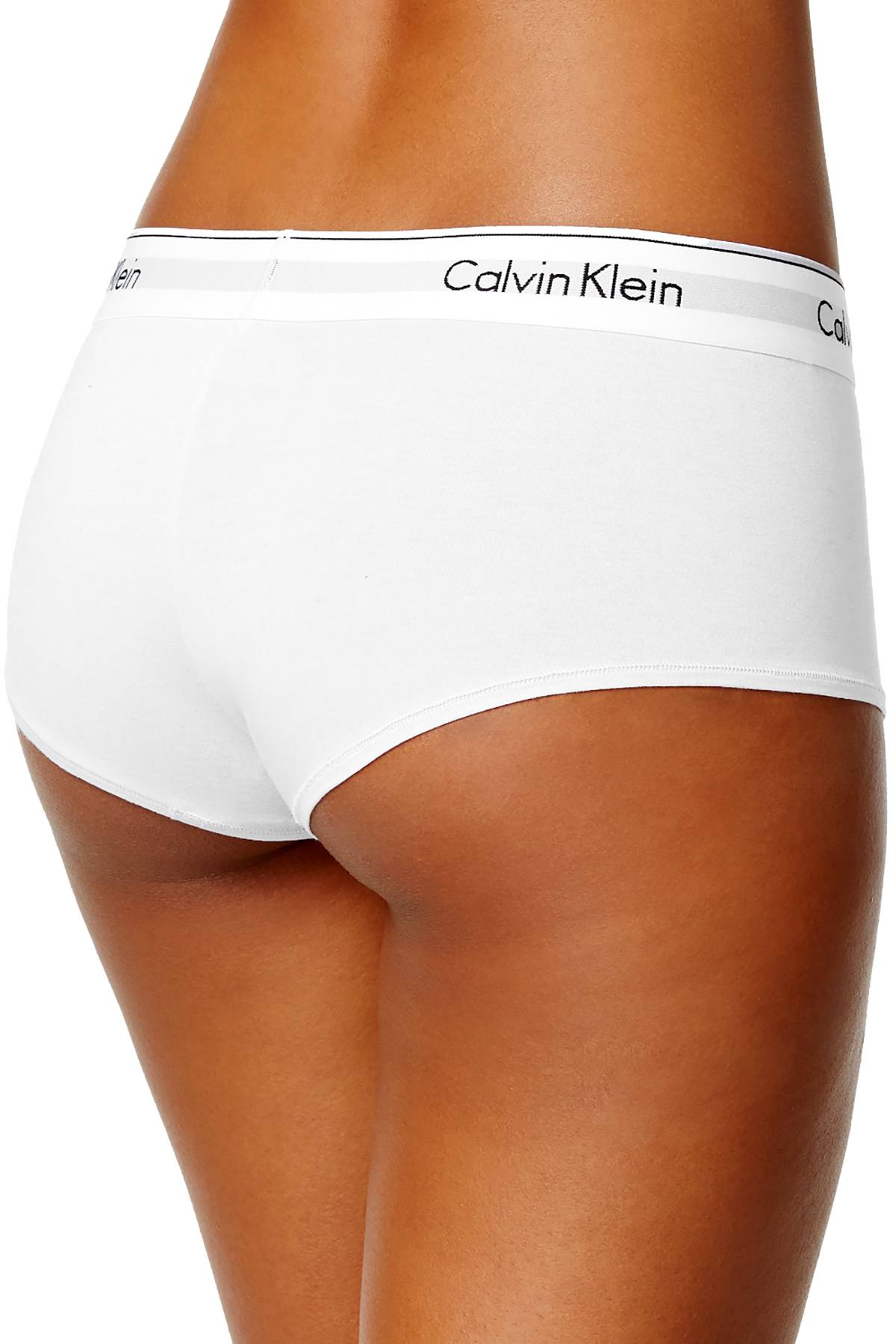 Calvin Klein White Modern Cotton Boyshort