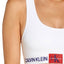 Calvin Klein White Monogram Unlined Bralette