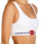 Calvin Klein White Monogram Unlined Bralette