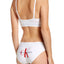 Calvin Klein White Monogram Unlined Triangle Bra