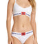 Calvin Klein White Monogram Unlined Triangle Bra