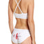 Calvin Klein White Monogram Unlined Triangle Bra