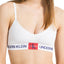 Calvin Klein White Monogram Unlined Triangle Bra