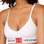 Calvin Klein White Monogram Unlined Triangle Bra