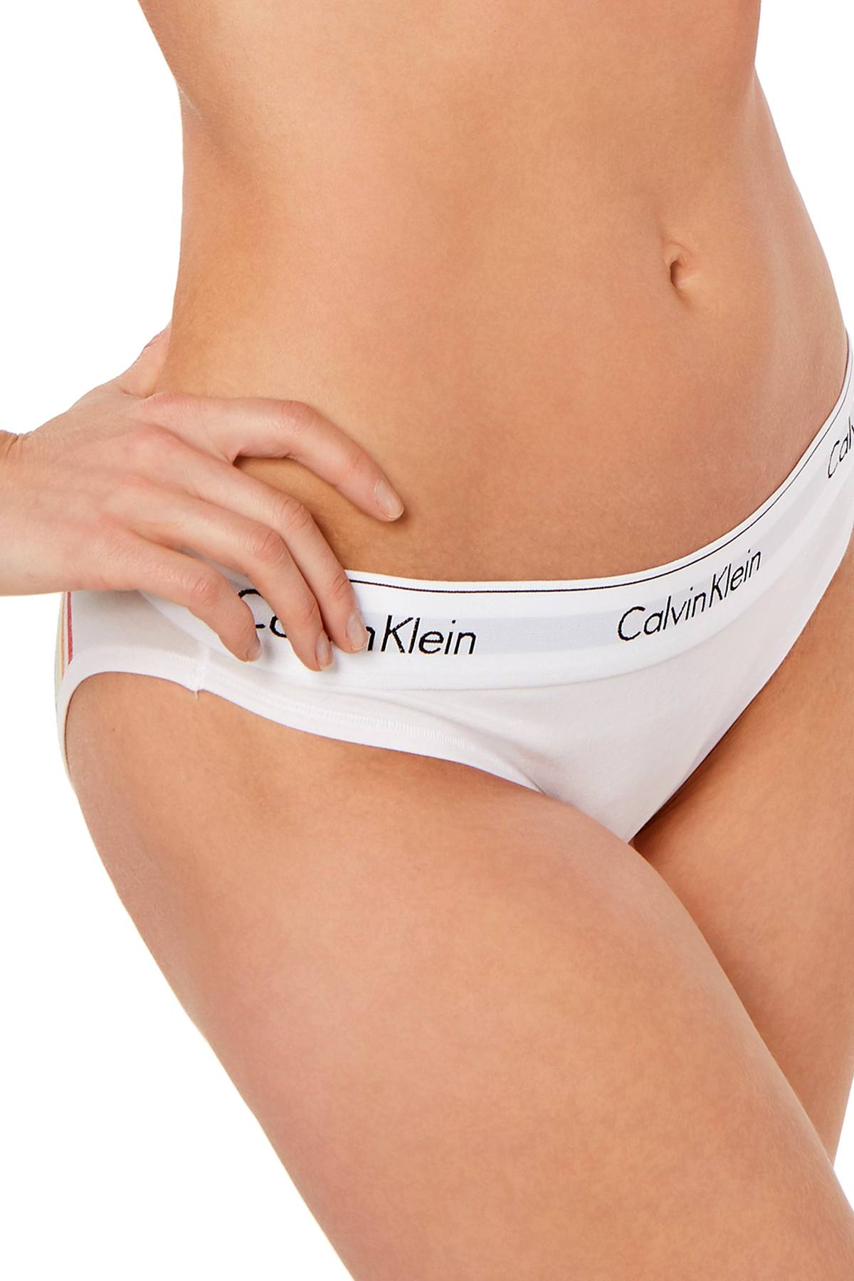 Calvin Klein White Pride Limited Edition Modern Cotton Rainbow Bikini Brief