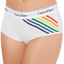 Calvin Klein White Pride Limited Edition Rainbow Boyshort