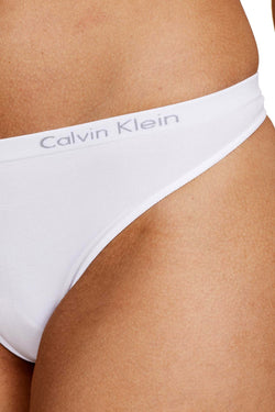 Calvin Klein White Pure Seamless Thong thumbnail 4