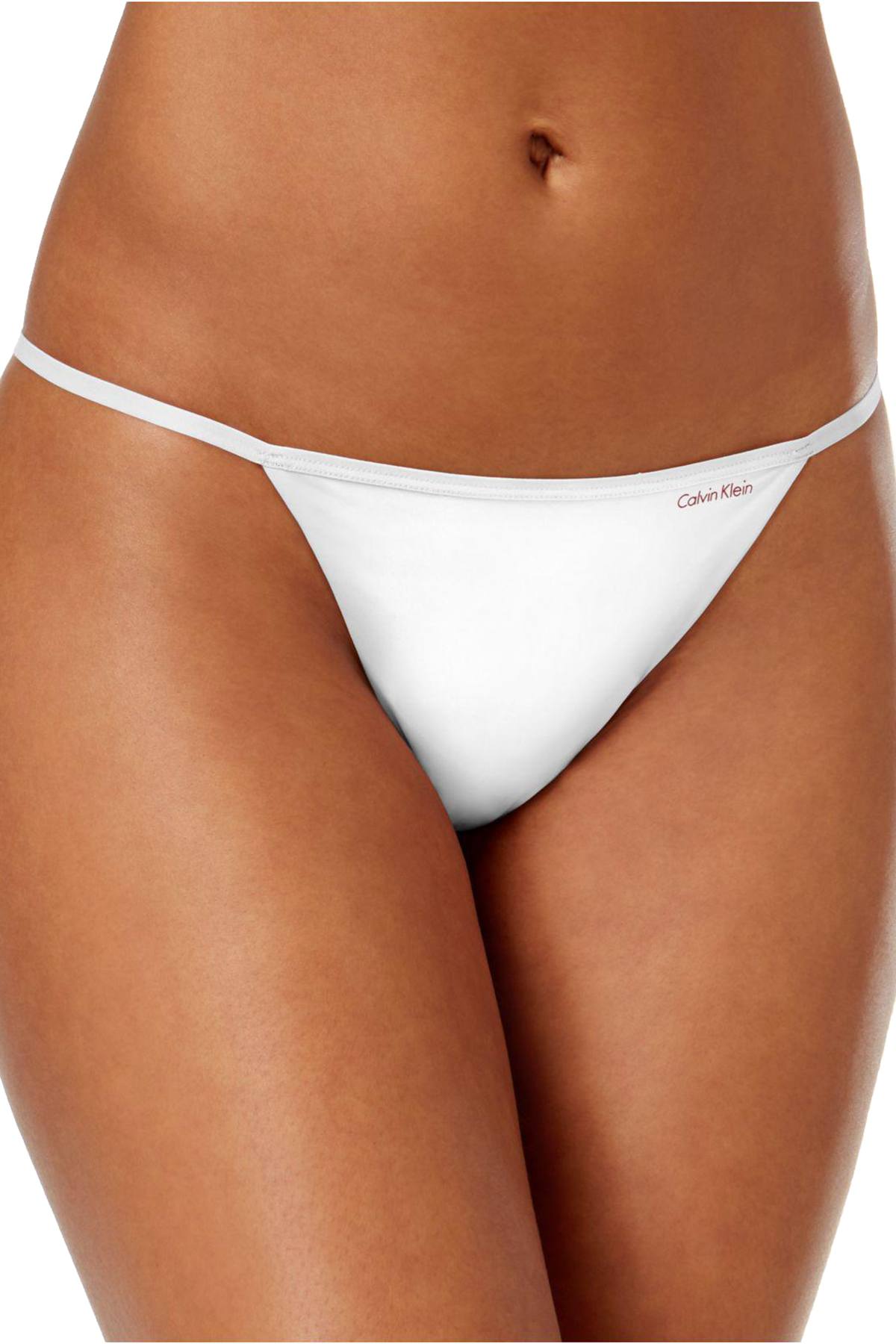 Calvin Klein White Sleek Modal G-String