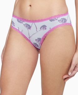 Calvin Klein Wo Flirty Bikini Underwear Qd3840 Talias Tulips_polished Blue thumbnail 1