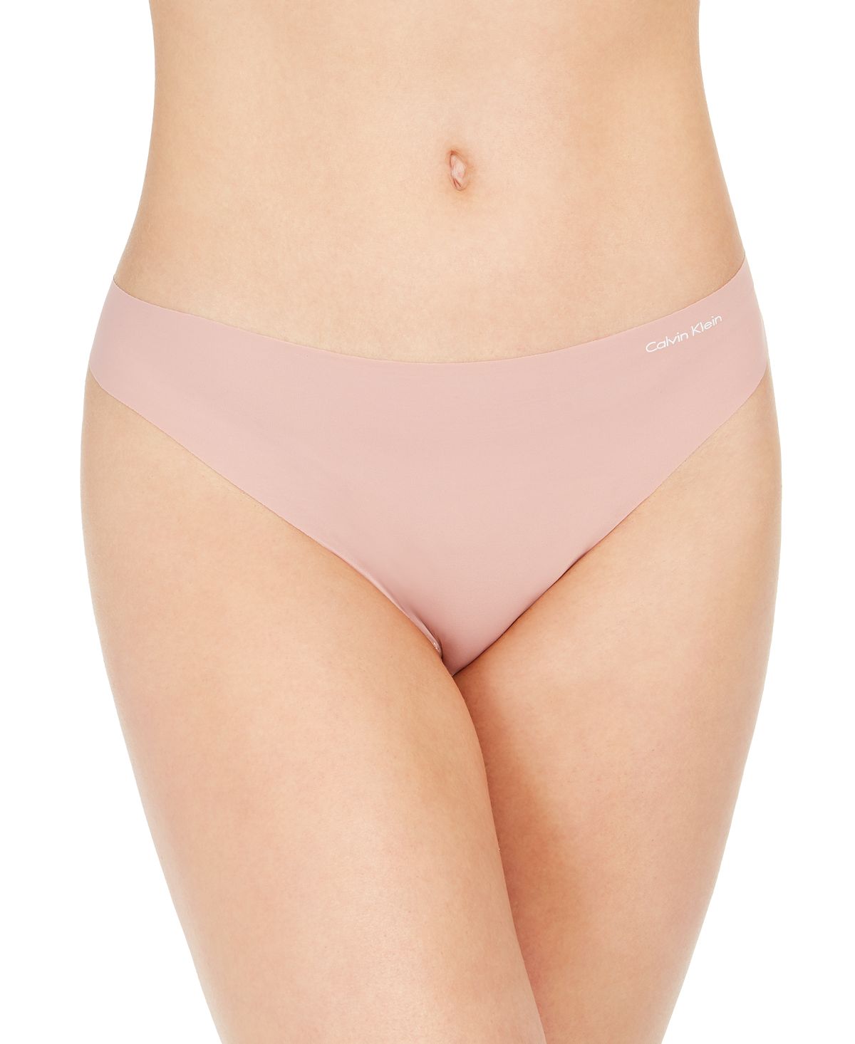 Calvin Klein Wo Invisibles Thong Underwear D3428 Alluring Blush