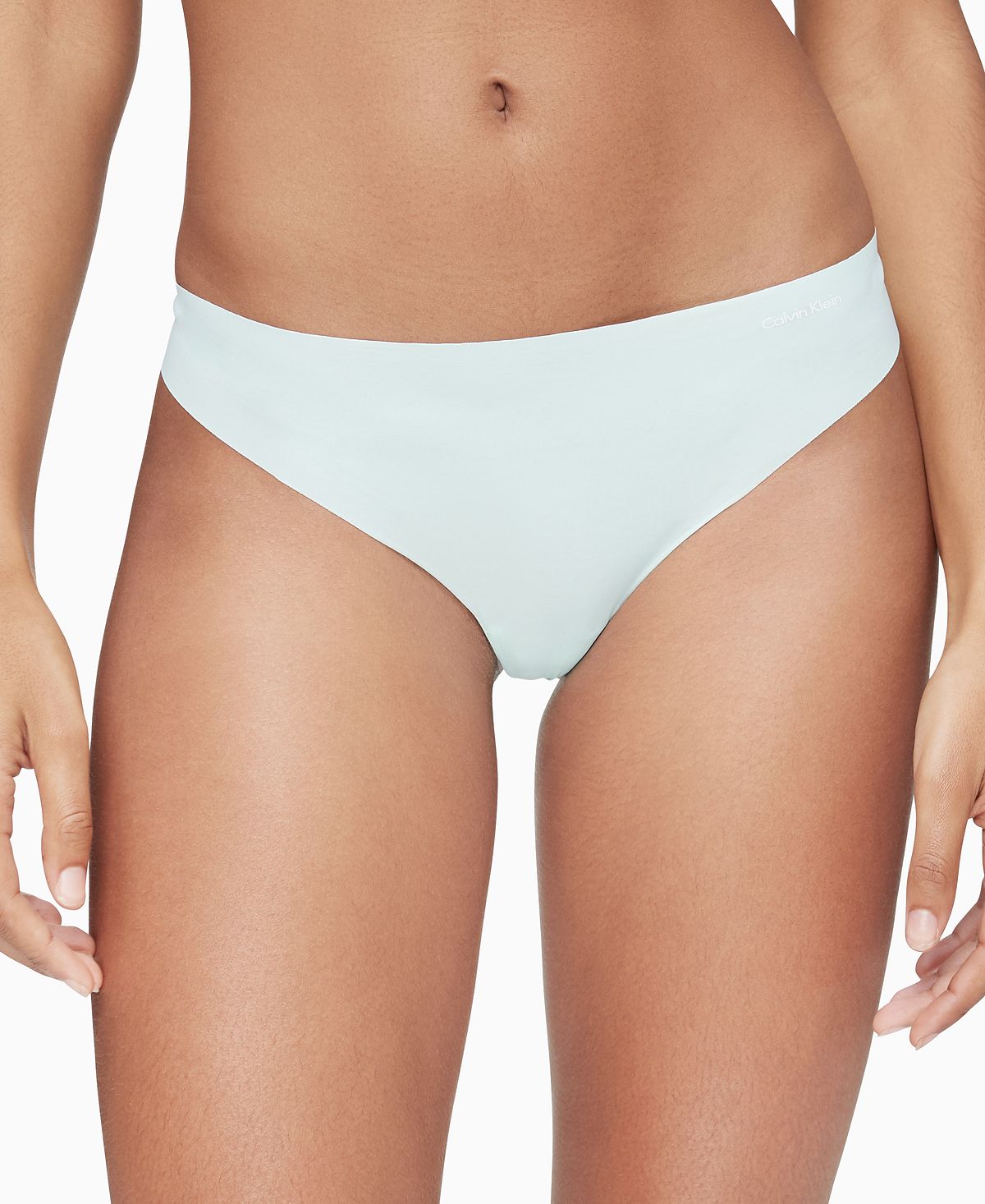 Calvin Klein Wo Invisibles Thong Underwear D3428 Aqua Luster