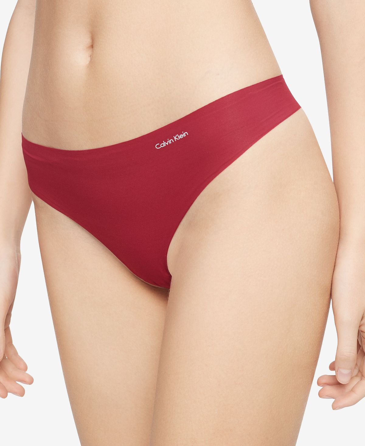 Calvin Klein Wo Invisibles Thong Underwear D3428 Rebellious