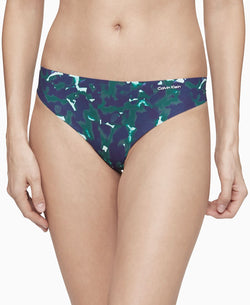 Calvin Klein Wo Invisibles Thong Underwear D3428 Summer Remnants_aqua Luster thumbnail 3