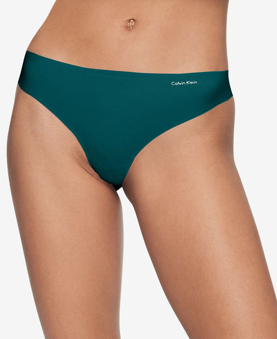 Calvin Klein Wo Invisibles Thong Underwear D3428 Topaz Gemstone