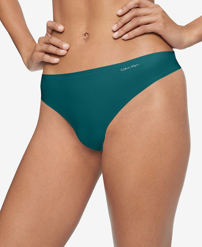 Calvin Klein Wo Invisibles Thong Underwear D3428 Topaz Gemstone