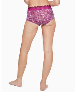 Calvin Klein Wo Lace-trim Hipster Underwear Qd3839 Coiled Cat_ripe Berry thumbnail 2