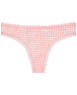 Calvin Klein Wo Lace-trim Thong Underwear Qd3705 Summer Eclipse_fruit Center thumbnail 1
