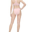 Calvin Klein Wo Pure Ribbed Cheeky Bikini Underwear Qf6443 Barely Pink