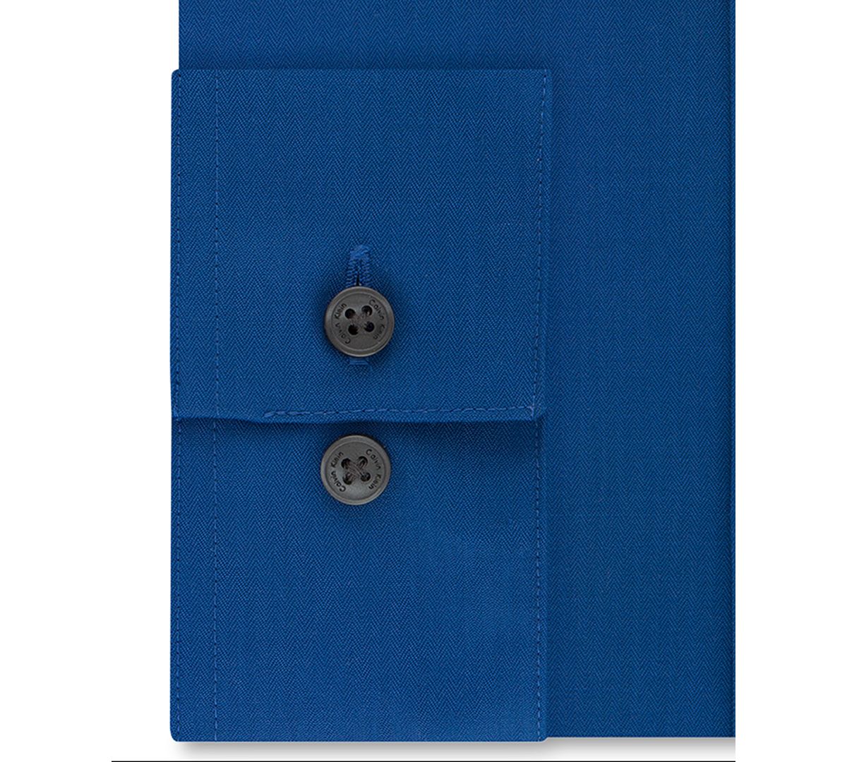 Calvin Klein X Steel Extra-slim Fit Non-iron Performance Herringbone Dress Shirt Ultra Blue