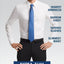 Calvin Klein X Steel Extra-slim Fit Non-iron Performance Herringbone Dress Shirt Ultra Blue
