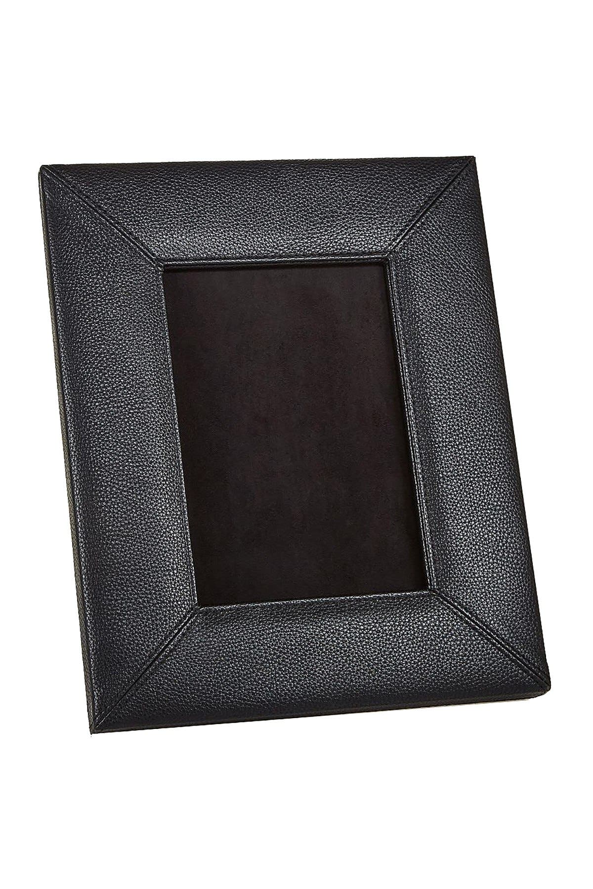 Campo Marizo Black Pebbled Faux-Leather Picture Frame