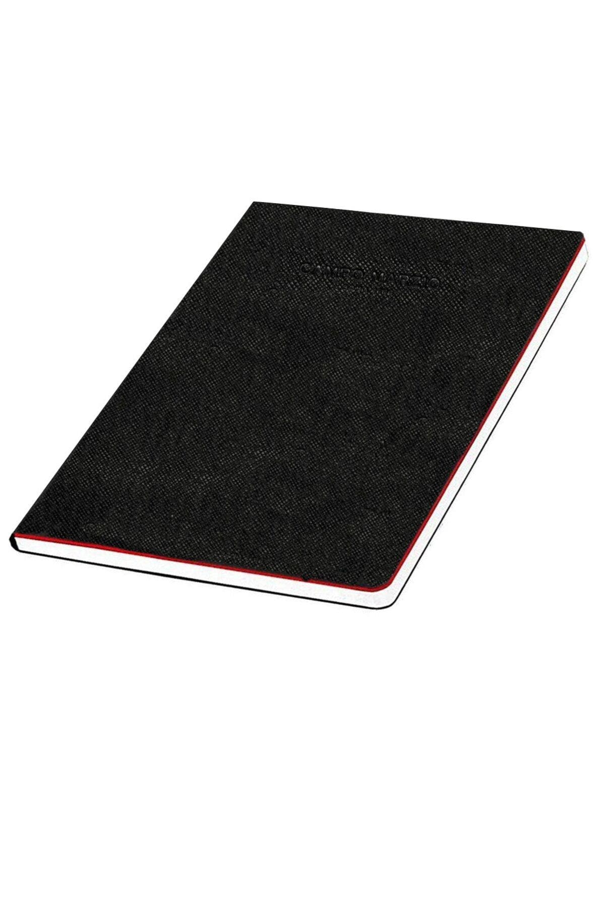 Campo Marzio Black/White Pebbled Faux-Leather Journal