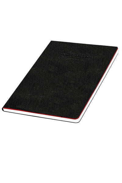 Campo Marzio Black/White Pebbled Faux-Leather Journal